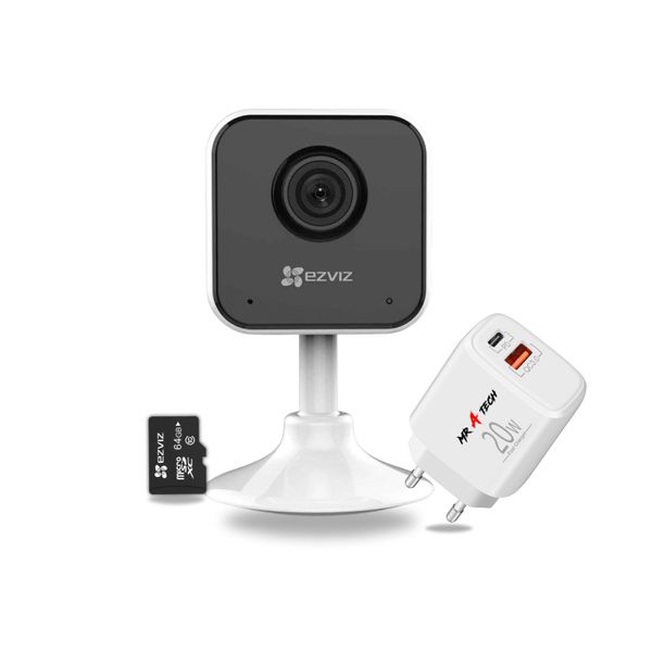EZVIZ H1C Home Security Indoor WiFi Camera + 64GB MicroSD ( Camera WiFi )
