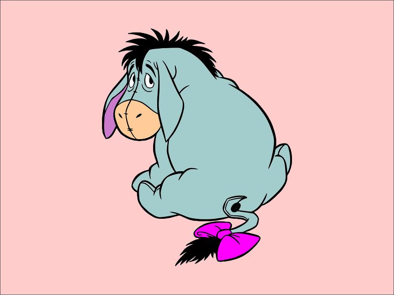 Laptop Skin - Sticker - Donkey Cartoon
