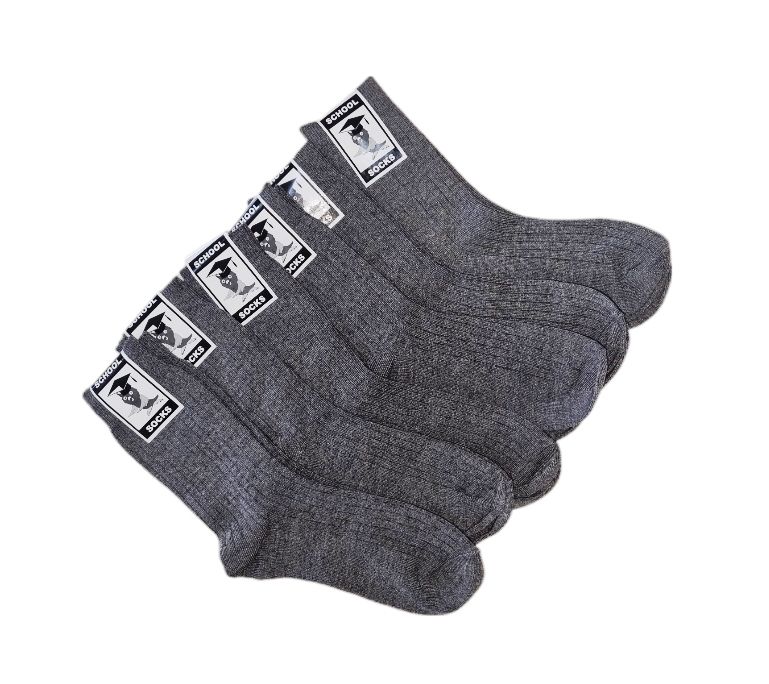 School Socks - Grey - Size 12.5-3.5 - 6 Pack | Shop Today. Get it ...