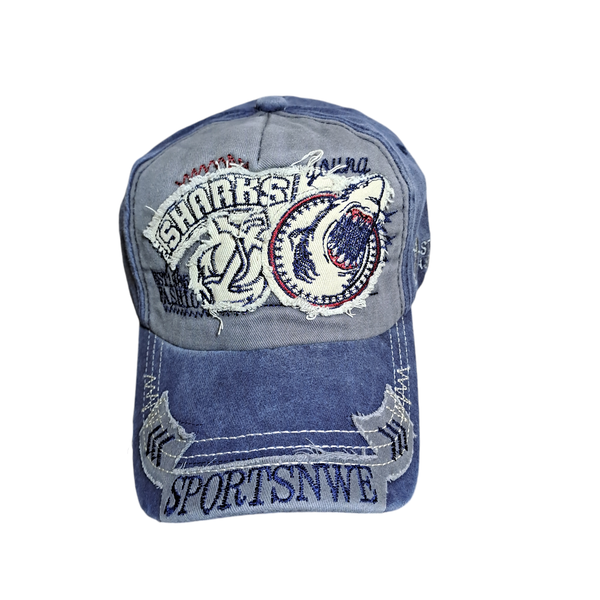 Sharks Fashion Style Baseball Cap