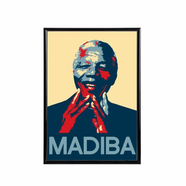 Nelson Mandela Pop Art Poster - A3