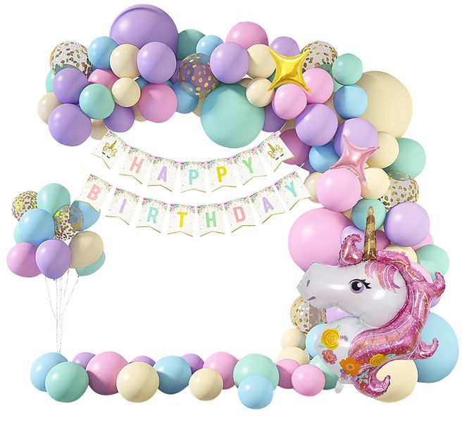 Birthday Party Decoration DIY Balloon Arch Kit - Shimmer &amp; Confetti Unicorn