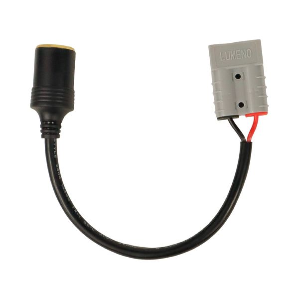 Lumeno Female Lighter socket to 1 x 50 Amp square connector