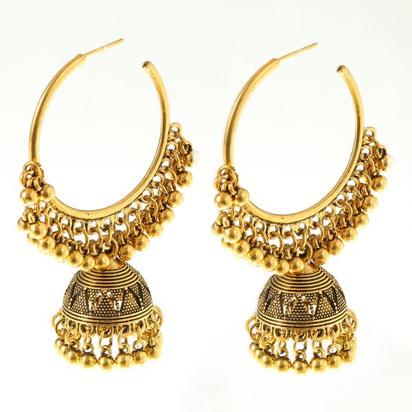 VintageBell Tassel Earrings - Golden