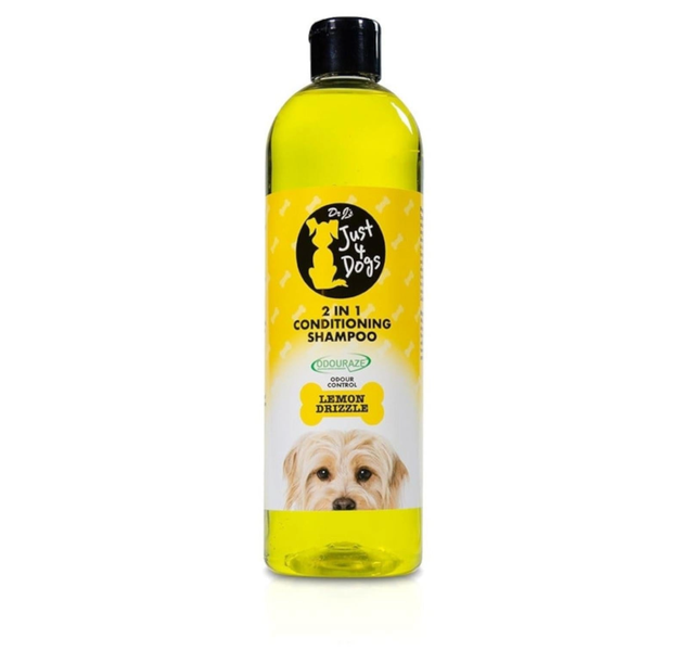 Just 4 Dogs 2 in 1 Conditioning Shampoo Lemon Drizzle 500 ml