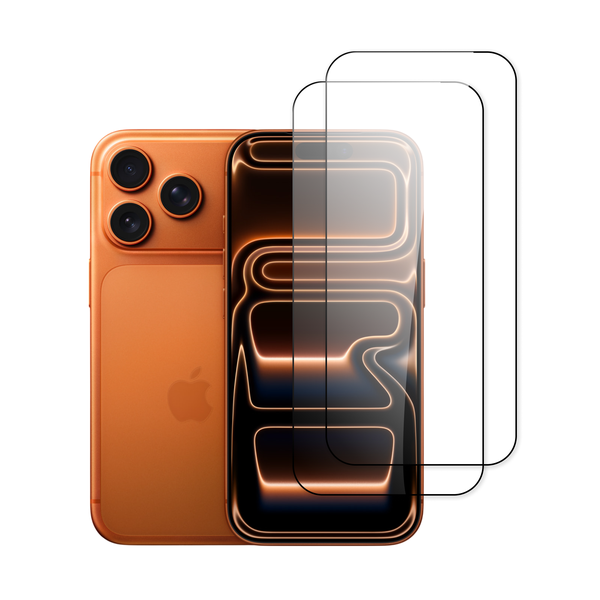 9D Tempered Glass Screen Protector Compatible with iPhone 17 Pro Max Pack-2