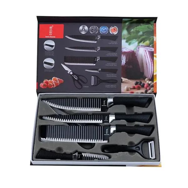 6 Piece Non-Stick Coating Stainless Steel Knife Sets