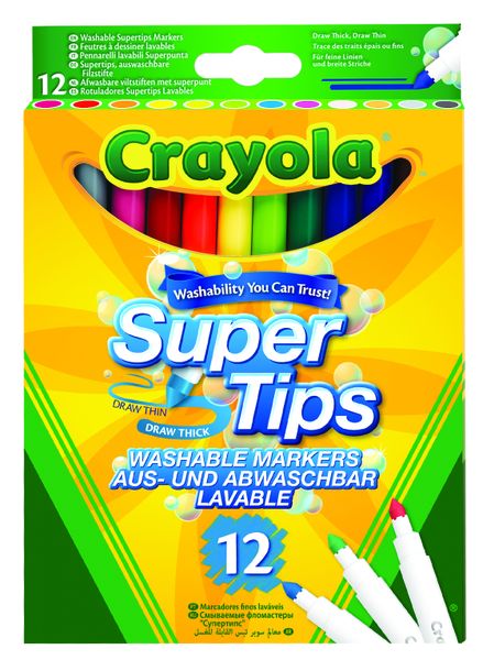 Crayola 12 Supertips Washable Markers