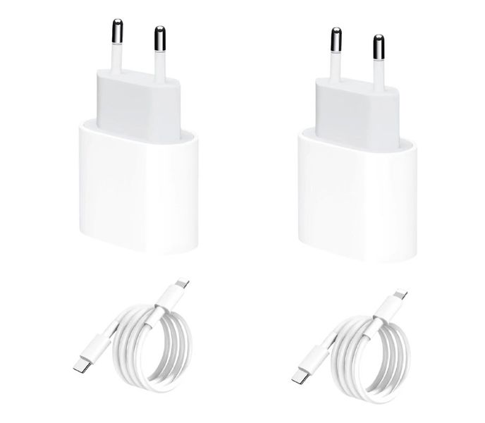 2PCS 20W PD Fast Charger For iPhone 12 Pro Max - Q-PD6