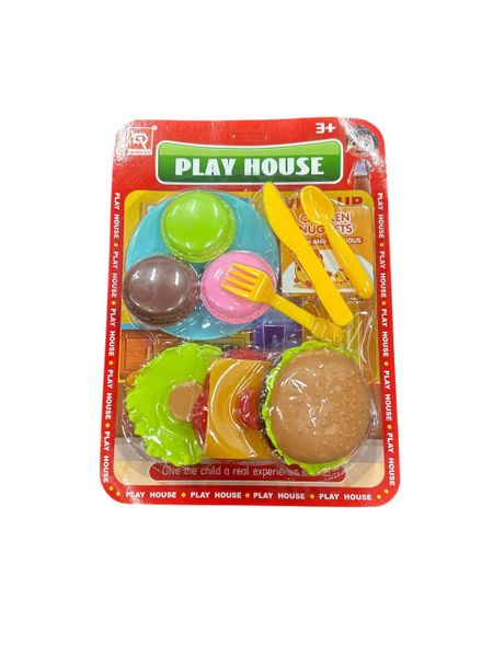 Kitchen Play House Food Toy Simulation Burger, Donuts, and Chicken Nuggets