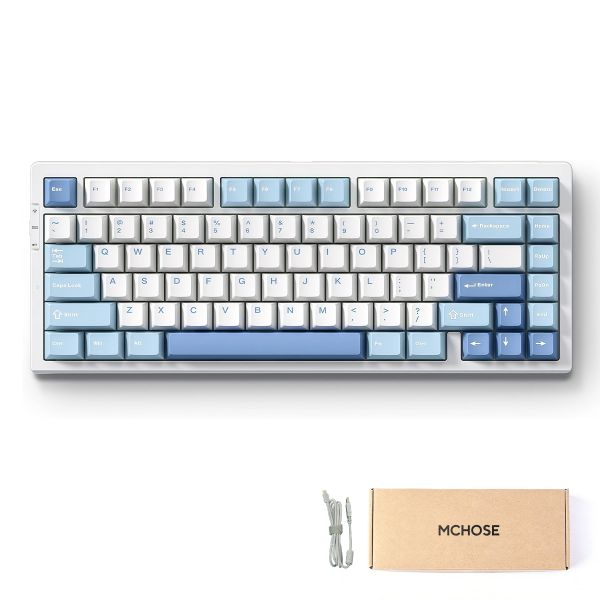 MCHOSE - G75 Gaming Keyboard Tri Mode Wireless Mechanical Gasket Keyboard