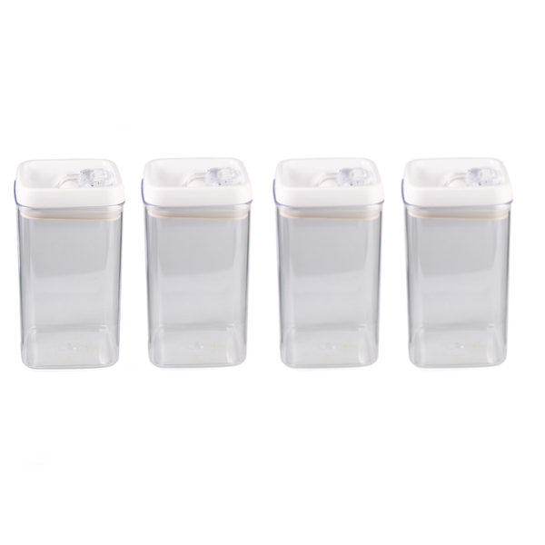 Pack of 4 - 2.3L TRENDZ food canisters