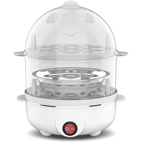 Double Layer 14 Egg Capacity Automatic Electric Egg Cooker Boiler