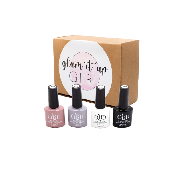 Glam It Up Girl UV/LED Gel Nail Polish - Monochrome Shellac Kit