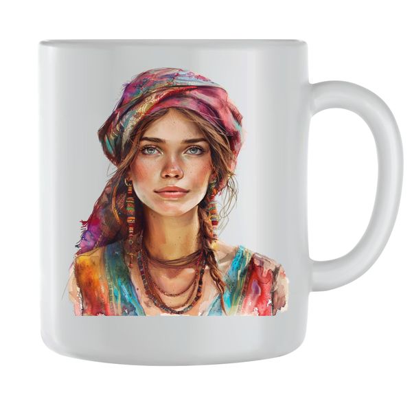 Strong Coffee Mugs for Women Trendy Boho Girls Graphic Cups Design Gift 161