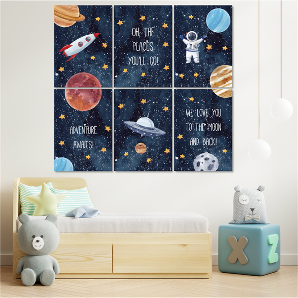 Space Adventure - A4 - 21cm x 29cm -6 Set