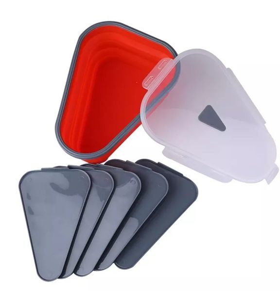 Pizza Silicone Storage Container Red -ATX07