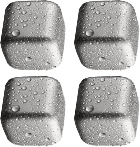 304 Stainless Steel Reusable Ice Cubes Set for Whiskey Wine Cocktails 4 Piece