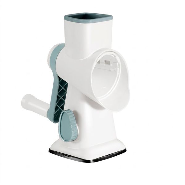 Manual Rotary Ice Shaver with Suction Base and Dual Blades