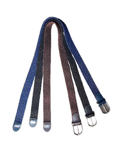 Mr Belt - Ladies Weave Belts (3 Belts - Black, Blue &amp; Brown)