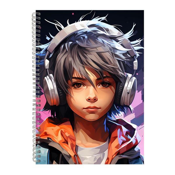 Young A4 Notebook Spiral Lined Trendy Gaming Graphic Notepad Gamers Gift168