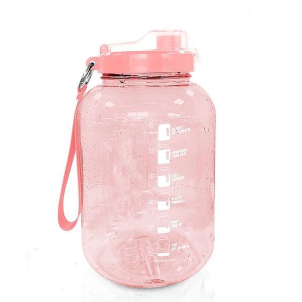 2.2L Pink Wide Mouth Water Bottle