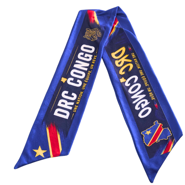 Proudly DRC Congo Leopards supporters Double-sided Fleece Scarf
