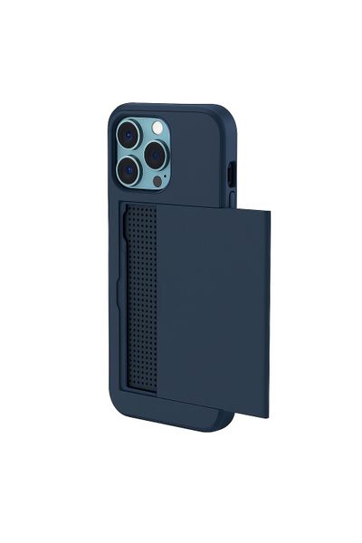 Shockproof Case Built In Card Slot Compatible with iPhone 16 Pro Max