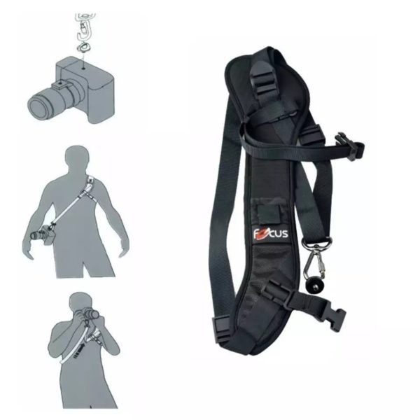 Camera Neck Strap – Shoulder Cover – Focus F1 – Black