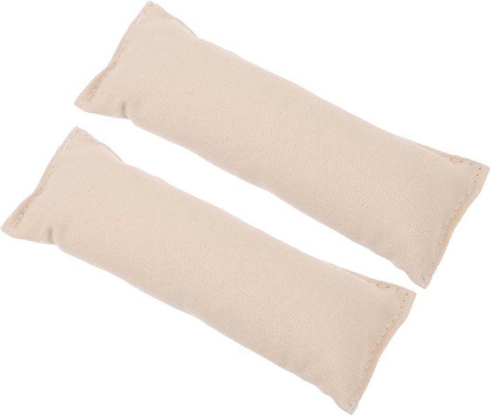 2pcs Cotton Elbow Wrist Pad Anti-Slip Computer Desk Mat (13x5cm Creamy