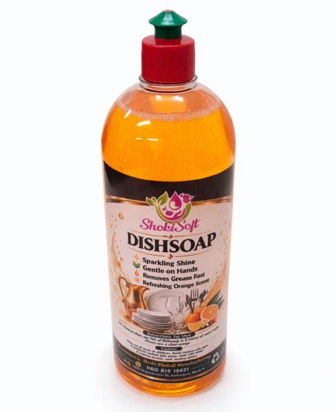 ShokiSoft DishSoap Liquid - Grease Cutting, Long Lasting Foam, 1L
