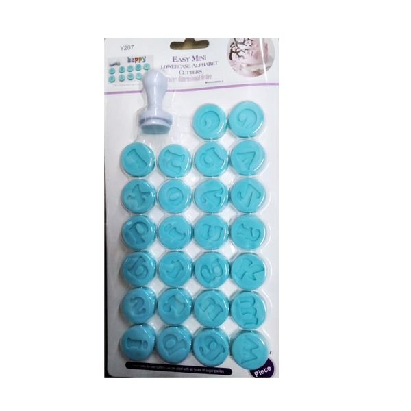 Mini Lower Case Alphabet Letter Stamp Cookie Cutters Stamp
