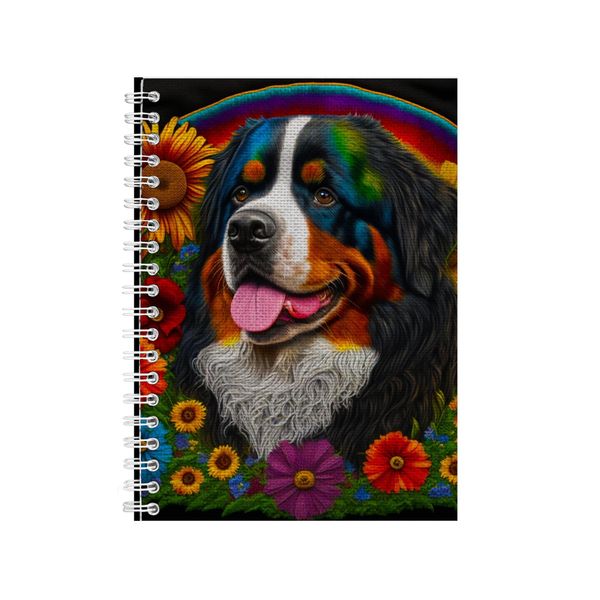 Embroidered BERNESE MOUNTAIN DOG1 Notebook Dog Gift Idea A4 Notepad Pad 98