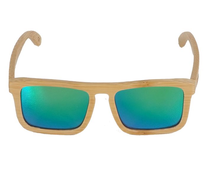 Square Bamboo Polarised Full Rim Sunglasses