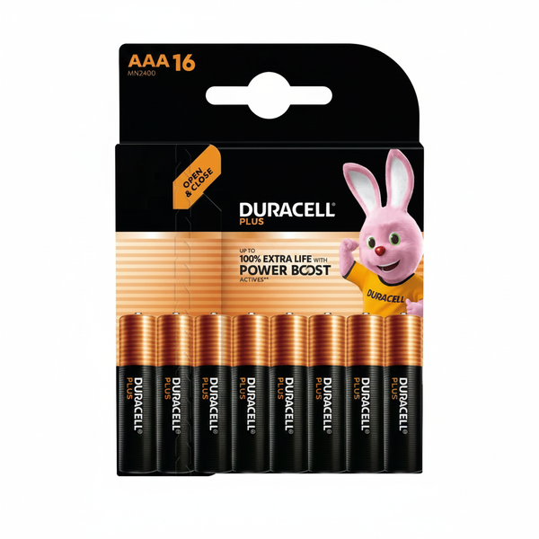 Duracell AAA Power Boost Alkaline Batteries 16 Piece Pack