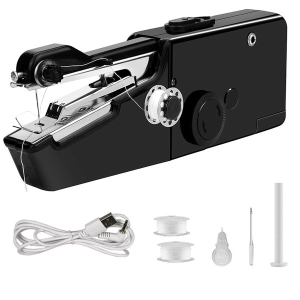 USB Electric Handheld Sewing Machine Kit, Cordless Mini Quick Repairing Se