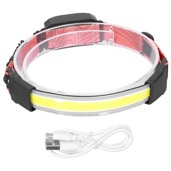 USB COB Headlamp 3 Modes for Fishing Camping