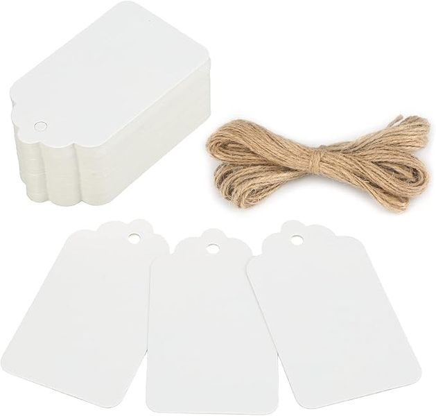 Gift Tags - White (50 Pcs)