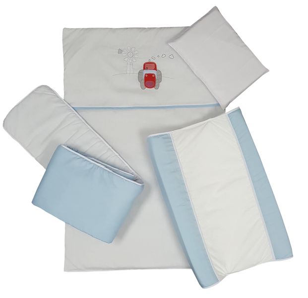 Cabbage Creek - Cot Linen Set of 5 - Blue