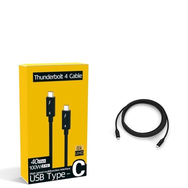 40Gbps Thunderbolt 4 Cable 100W PD for High-Speed Data Transfer &amp; Charging