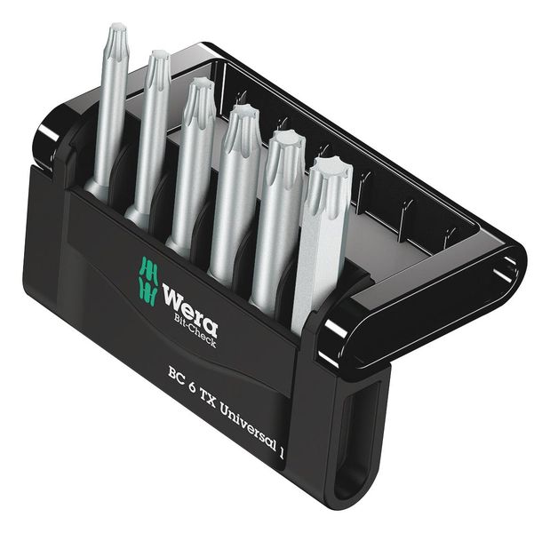 Wera (05056472001) Hex Bit Set, Torx, T10 - T40, 6 Piece