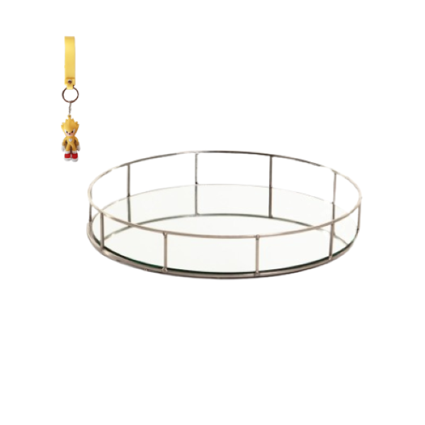 Vintage Metal 2 Mirror Trays