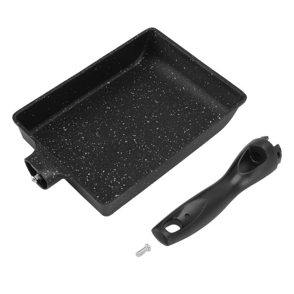 Rectangular Frying Pan Aluminum Alloy Nonstick Coating Cooking Pan