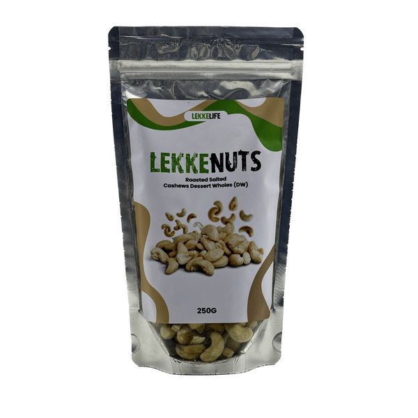 LekkeNuts- roasted salted cashews