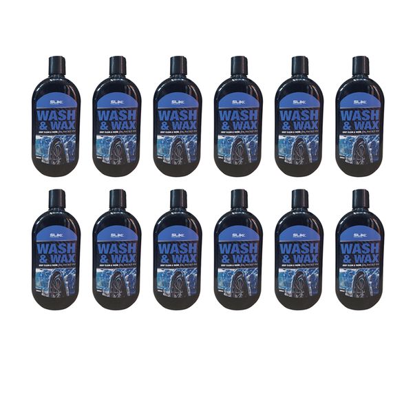 SLIKK Wash &amp; Wax Car Shampoo 500ml ( 12 Pack )