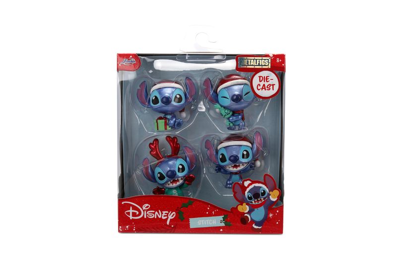 Jada Disney Stitch Holiday MetalFigs 4-pack