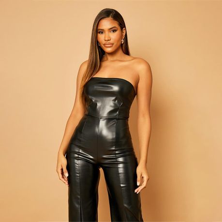 Buy Black Sequin Fabric Lisbeth Bandeau Jumpsuit For Women by Genes  Lecoanet Hemant Online at Aza Fashions.