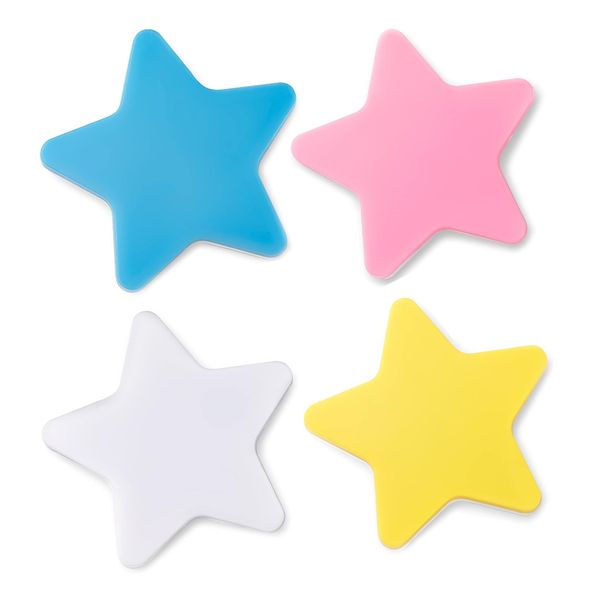 4 Pcs Night Lights Plug into Wall for Kids Star Light Shaped Lamp Sensor