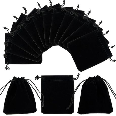 50 Pack Velvet Gift Bags Jewelry Bags for Selling Drawstring Gift Bags Image