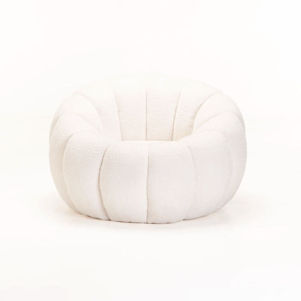 Curly Care - Zansi Fleece Fabric Chair - Cream